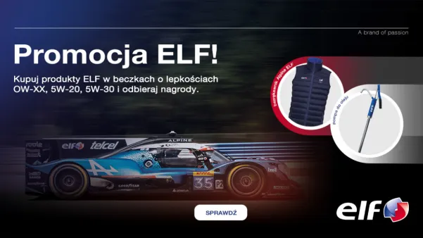 Promocja ELf na oleje OW-XX, 5W-20 oraz 5W-30