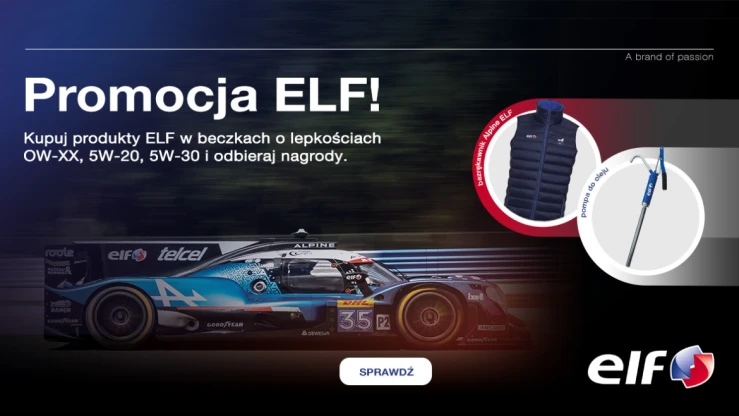 Promocja ELf na oleje OW-XX, 5W-20 oraz 5W-30