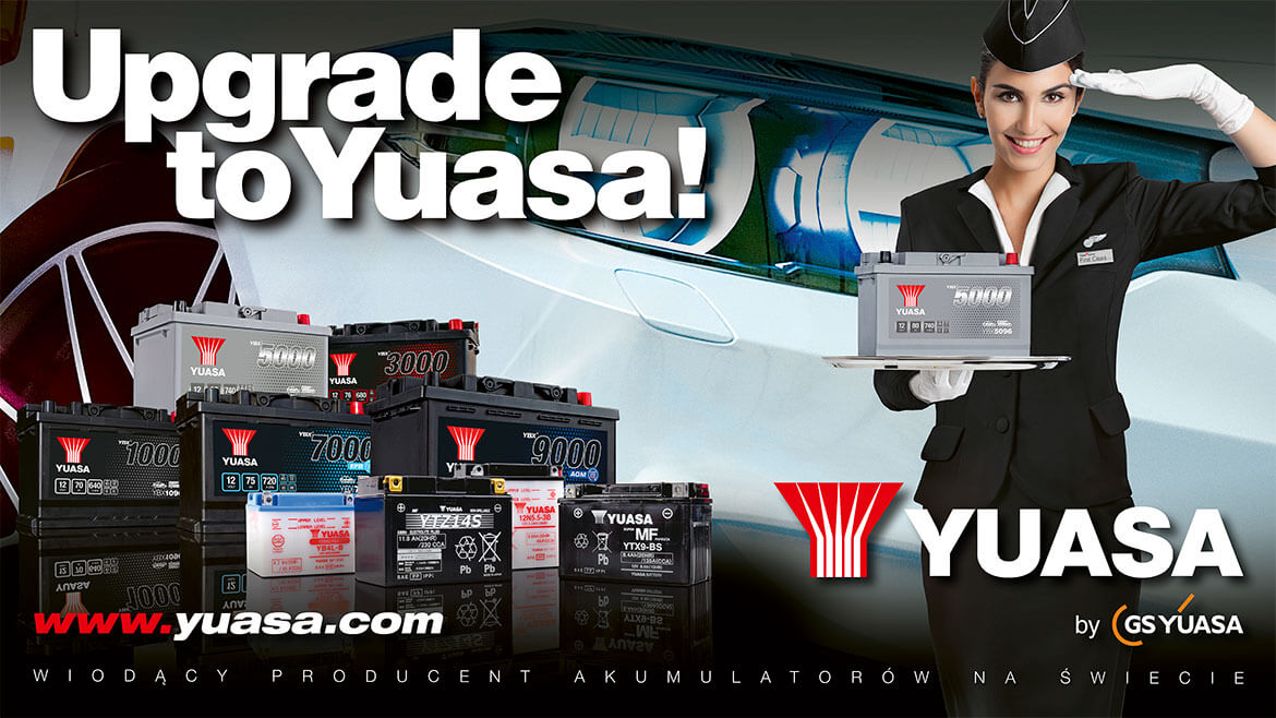Upgrade to Yuasa! Wiodący producent akumulatorów na świecie