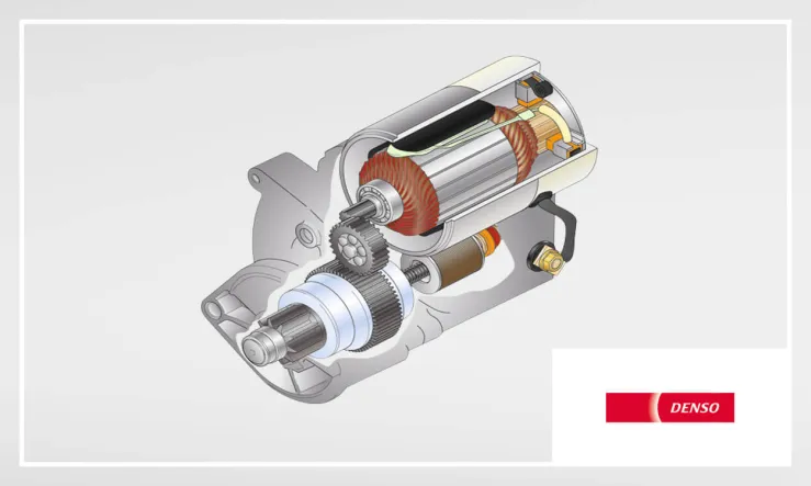 DENSO starteriai – pažangi konstrukcija ir OE kokybė OE kokybės DENSO starteriai.