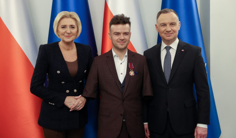 Bartosz Ostałowski odznaczony przez Prezydenta RP Złotym Krzyżem Zasługi