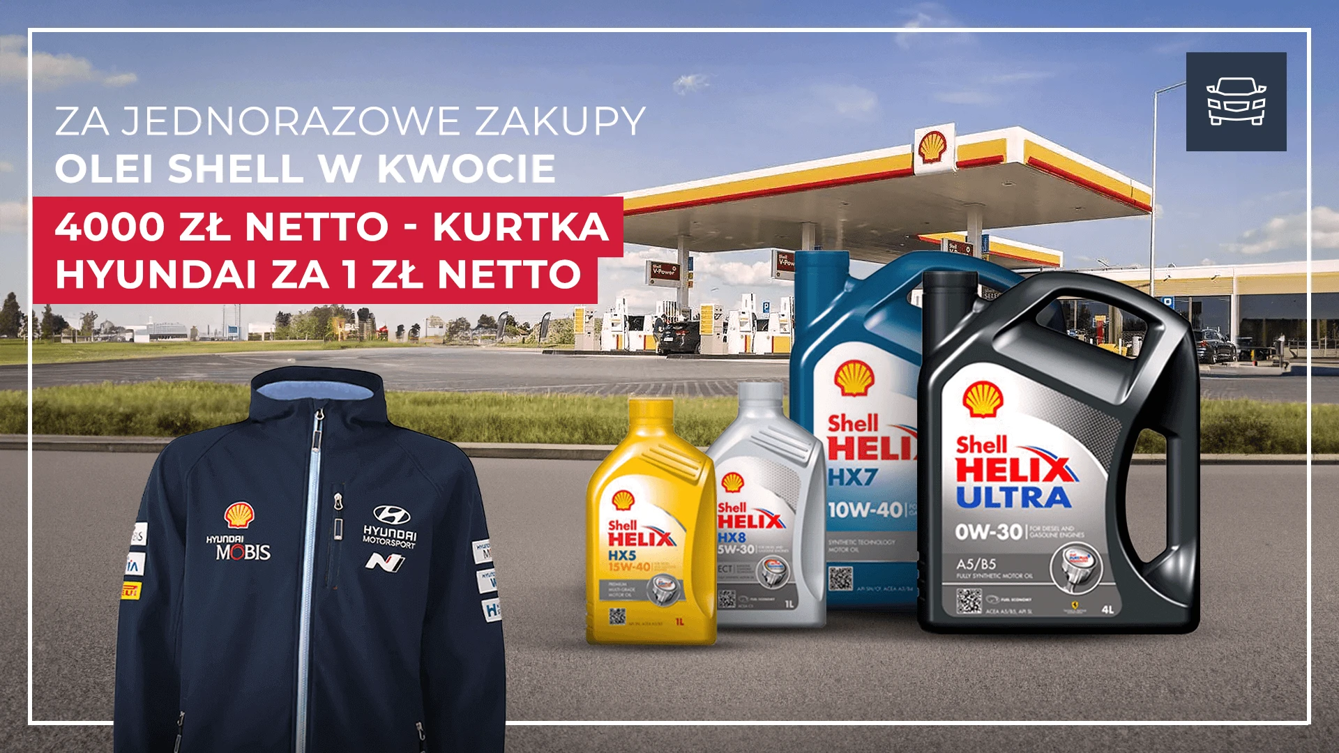 Kup oleje Shell i wygraj kurtkę Hyundai WRC!