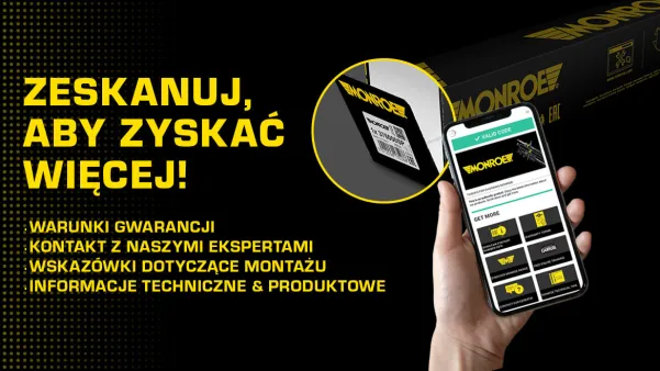 Już teraz zeskanuj kod QR na produktach Monroe i dowiedz się więcej!