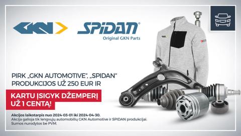 GKN+SPIDAN akcija lengviesiems automobiliams