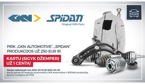 GKN+SPIDAN akcija lengviesiems automobiliams