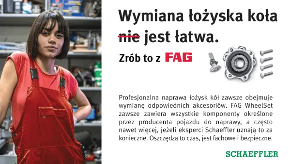 Wymień łożyska koła razem z FAG WheelSet