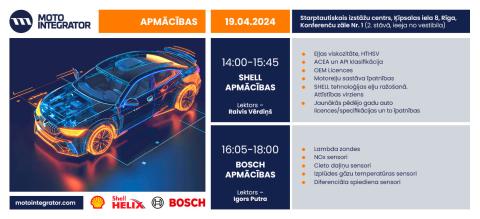 Pieteikšanās Shell un Bosch apmācībām Auto Izstādē 2024