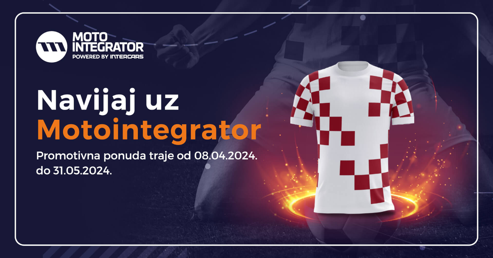 Navijaj uz Motointegrator i osvoji originalni dres Hrvatske nogometne reprezentacije