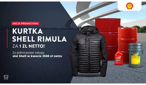 Dokonaj jednorazowego zakupu olejów Shell i odbierz kurtkę Rimula za 1 zł netto!!!