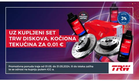 E-Katalog promotivna ponuda  TRW kočionih diskova (01.05. - 31.05.2024.)