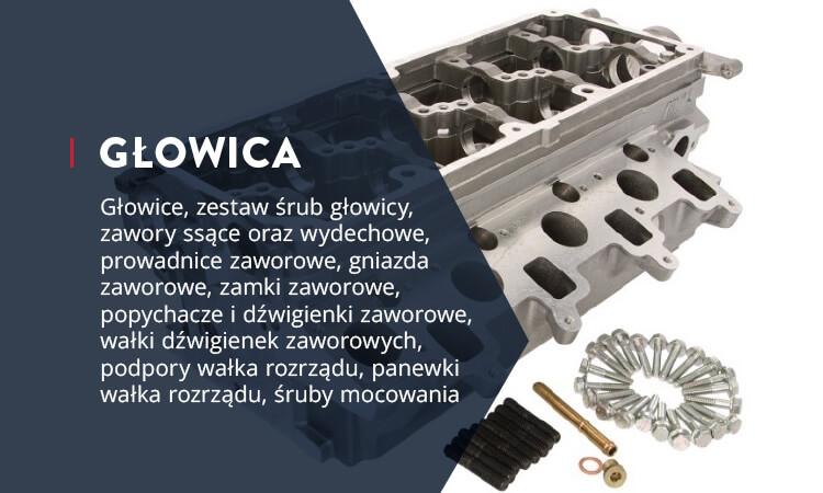 Głowice, zestaw śrub głowicy