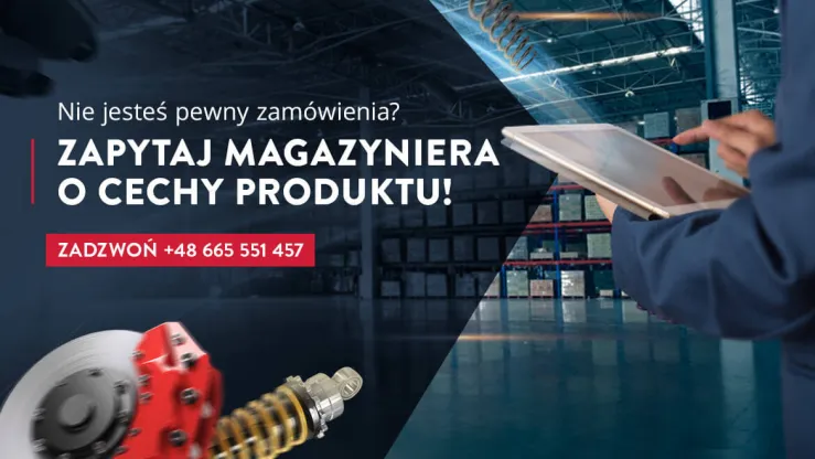 Zapytaj magazyniera o cechy produktu.