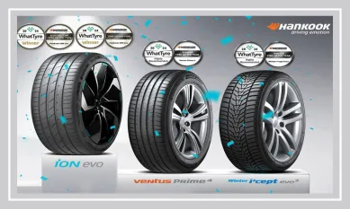 „Hankook iON evo“ nominuota „WhatTyre 2024 metų padanga“.