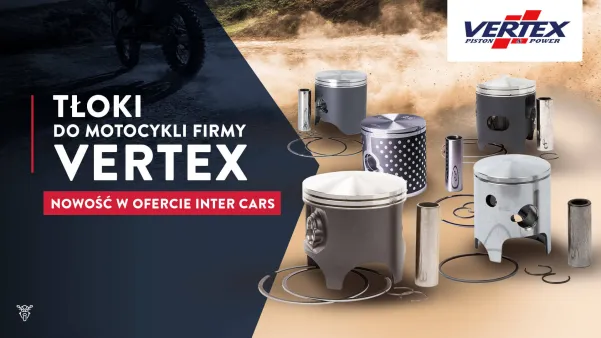 Nowość w Inter Cars Motocykle - Motocyklowe tłoki Vertex