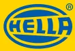HELLA logó sárga háttérrel A HELLÁnak a kék színű logója sárga háttéren, amely a világítástechnikai iparban ismert.