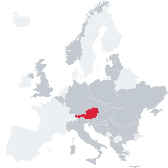 karte von Österreich