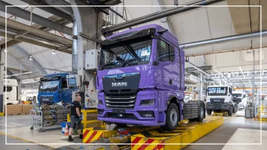 MAN pradeda serijinę elektrinių sunkvežimių gamybą