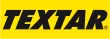 A TEXTAR márka logója fekete betűkkel sárga háttéren, amely a fékalkatrészek gyártására specializálódott.