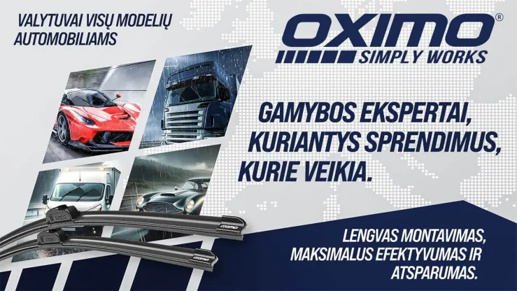OXIMO – automobilių stiklų valytuvai OXIMO – automobilių stiklų valytuvai