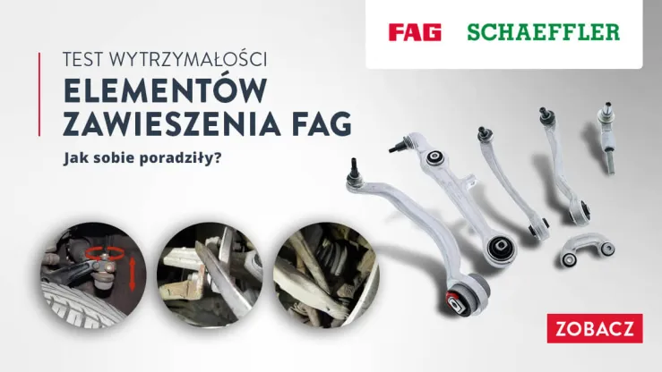 Test wytrzymałości elementów zawieszenia FAG