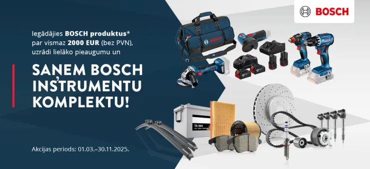 BOSCH produktu akcija ar instrumentiem