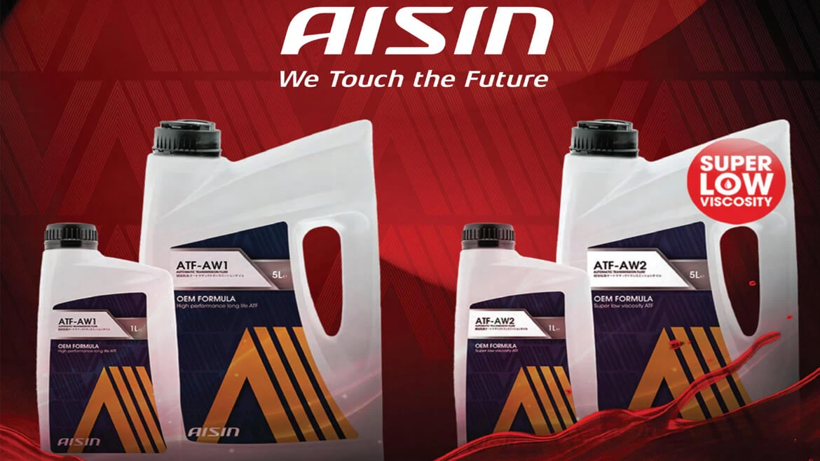 AISIN ATF-AW1 ir ATF-AW2 automobilių skysčiai su super žema klampumo savybe.