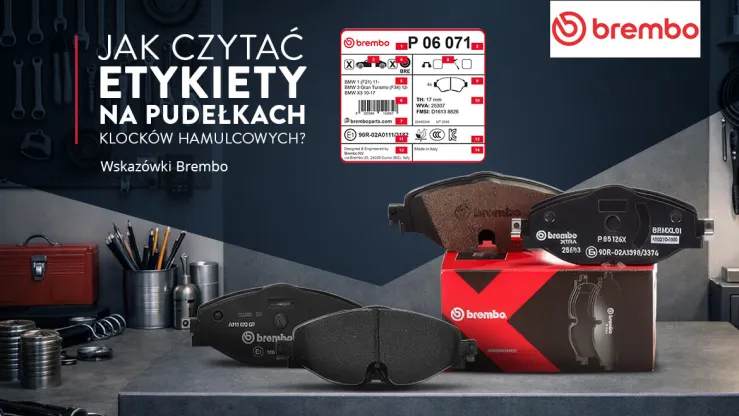 Jak czytać etykiety klocków hamulcowych Brembo.