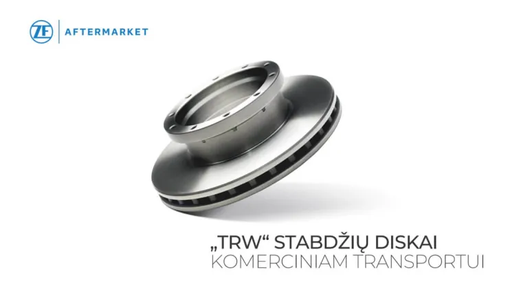 "TRW" stabdžių diskai komerciniam transportui Stabdžių diskas TRW, skirtas komerciniam transportui, su modernia konstrukcija.