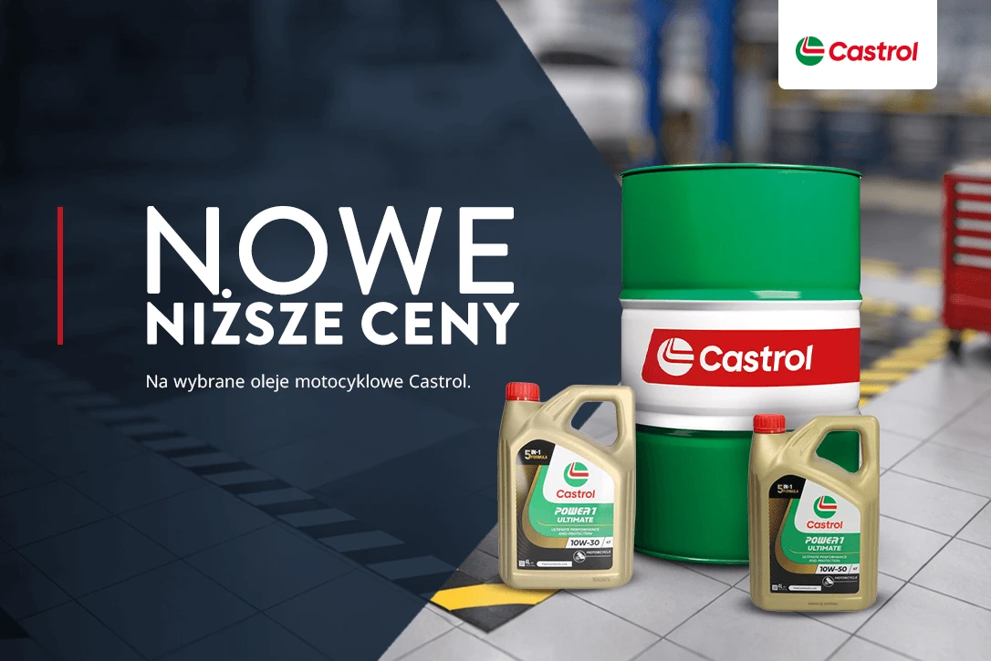 Nowe niższe ceny na wybrane oleje motocyklowe Castrol
