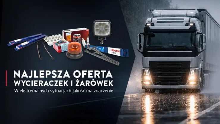 Dobre wycieraczki i żarówki są niezbędne podczas podróży