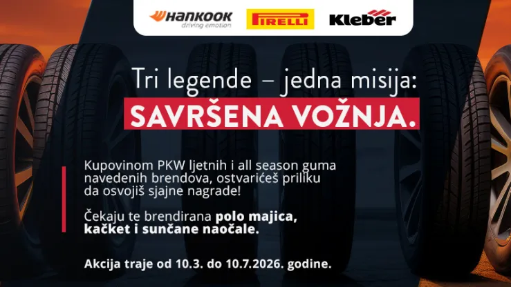 Hankook, Pirelli i Kleber