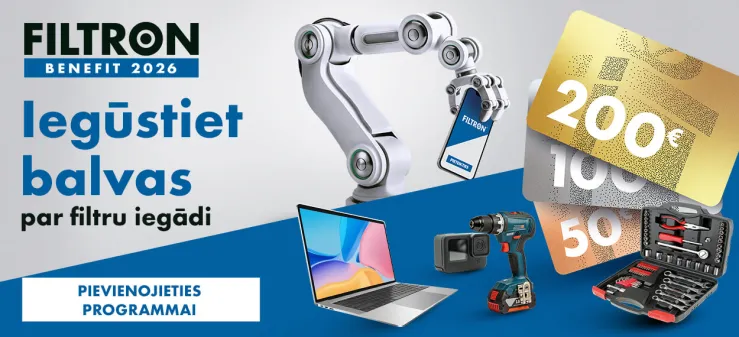 Pērc FILTRON un WIX FILTER filtrus un laimē!