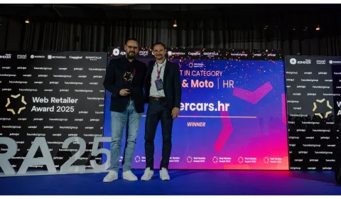 Web Retailer Award 2025: priznanje za Inter Cars web shop u kategoriji Auto & Moto