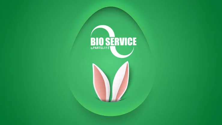 Kartka świąteczna Bio Service - Wielkanoc 2026 Radosnych Świąt Wielkanocnych