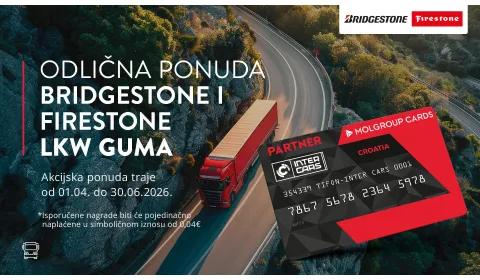 LKW Bridgestone i Firestone promotivna ponuda guma (01.04.-30.06.2026.)