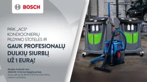 BOSCH įrangos akcija. BOSCH įrangos akcija