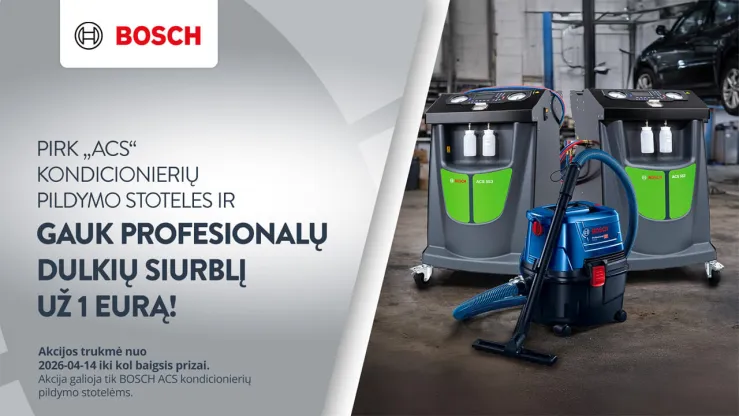 BOSCH įrangos akcija