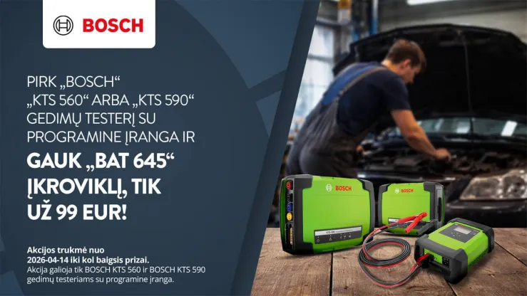 BOSCH įrangos akcija – KTS 560/590