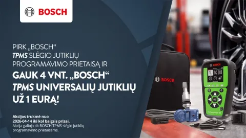 BOSCH įrangos akcija