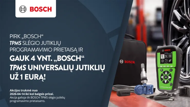 BOSCH įrangos akcija