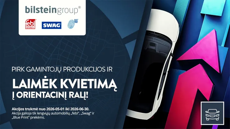 TOP 20 klientų su didžiausiu „febi“, „Swag“ ir „Blue Print“ pirkimų augimu gaus kvietimus į orientacinį ralį