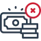 Nowoczesne logo z ciemnym wzorem i wyraźnym czerwonym kółkiem.