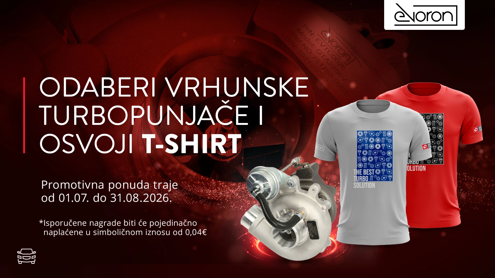 Promotivna ponuda za turbopunjače i majice
