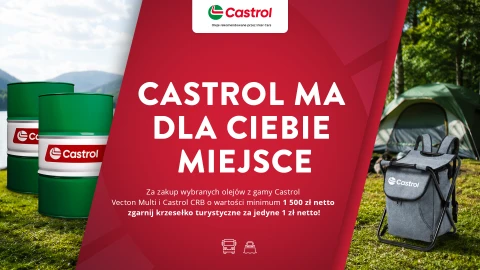 Castrol - za zakup olei możesz otrzymać krzesełko turystyczne za 1 zł netto