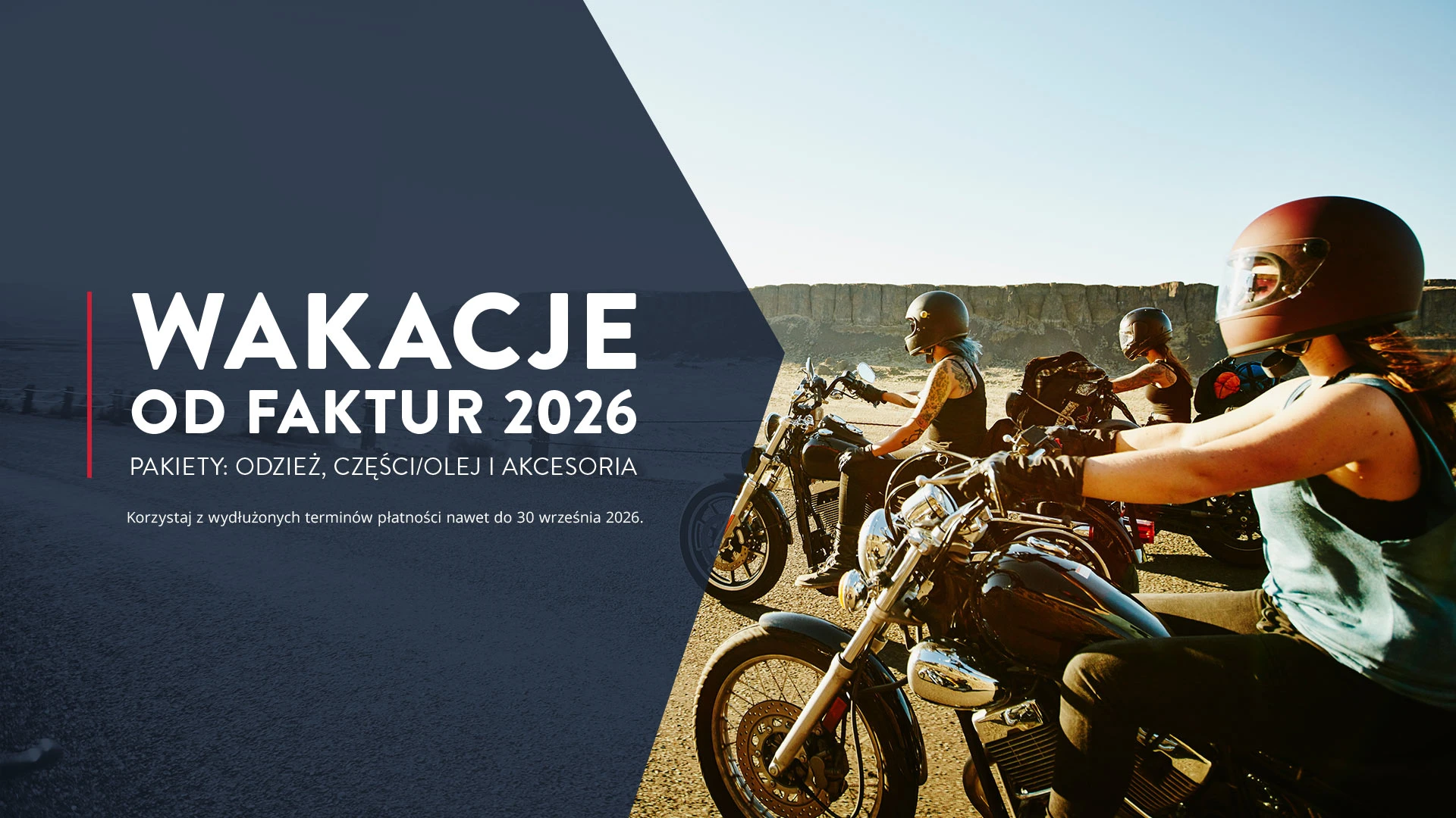 Wakacje od faktur 2026 Promocja w Inter Cars Motocykle - Wakacje od faktur 2026