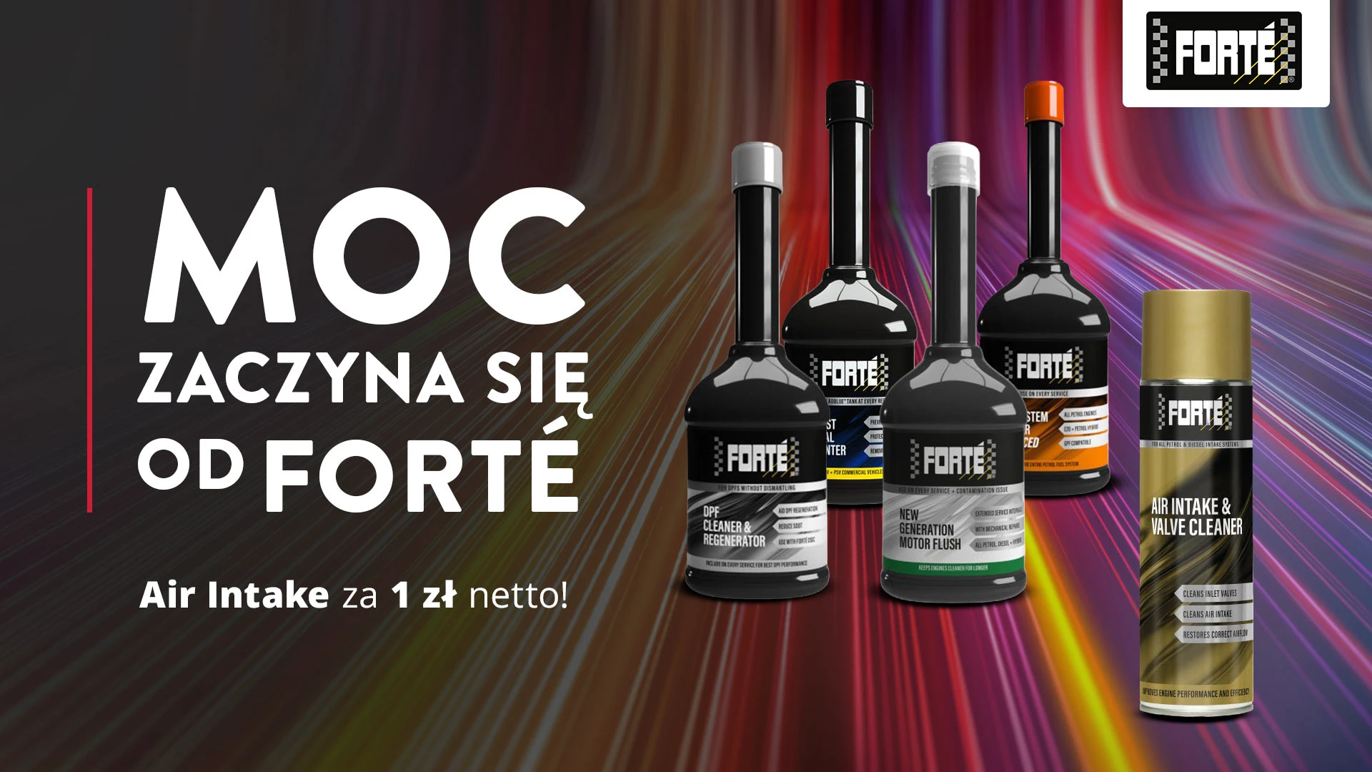 Moc zaczyna się od Forte - Air Intake za 1 zł netto!