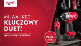 Kluczowy duet - szlifierka akumulatorowa za jedyne 99,98 zł netto!