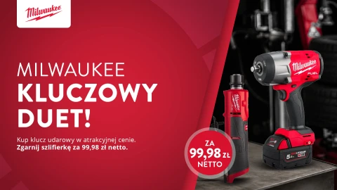 Kluczowy duet - szlifierka akumulatorowa za jedyne 99,98 zł netto!