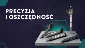 Zbiór precyzyjnych wtryskiwaczy paliwa na powierzchni ekspozycji, podkreślający efektywność i oszczędności.
