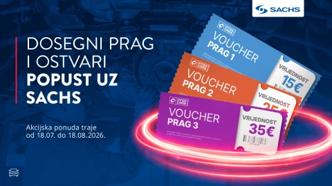 Sachs PKW promotivna ponuda kvačila (18.07.-18.08.2026.)